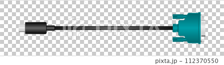 横向きの変換ケーブル_USB Type-C_オス_RS-232C adapter 9ピン_オス 112370550