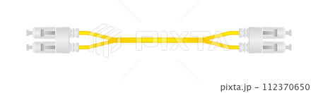 横向きの変換ケーブル_Fiber Optic Cable_LC Cables_White 横向きの変換ケーブル_Fiber Optic Cable_LC Cables_White 112370650