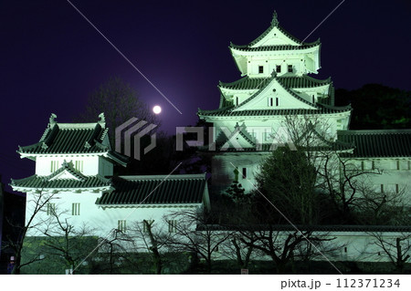【岐阜県】大垣城と満月 【岐阜県】大垣城と満月 112371234