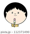 3色団子を食べる人 112371490