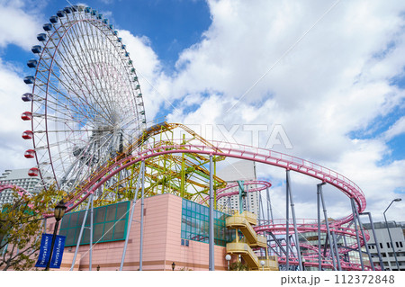 「神奈川県」よこはまコスモワールドの観覧車　横浜 112372848