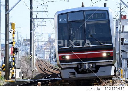 名鉄瀬戸線の通勤形ステンレス車両 名鉄瀬戸線の通勤形ステンレス車両 112373452