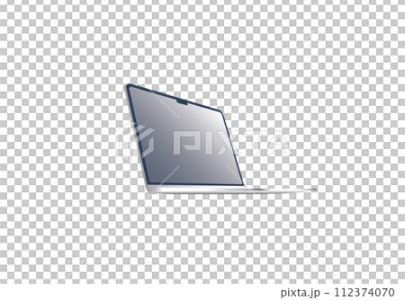 ノートパソコン　斜め前 112374070