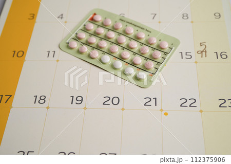 Birth control pills for female of ovulation day, fetus, maternity, childbirth, birth control. Birth control pills for female of ovulation day, fetus, maternity, childbirth, birth control. 112375906