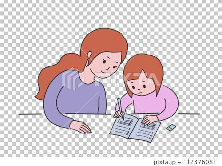 家長和孩子一起學習 112376081