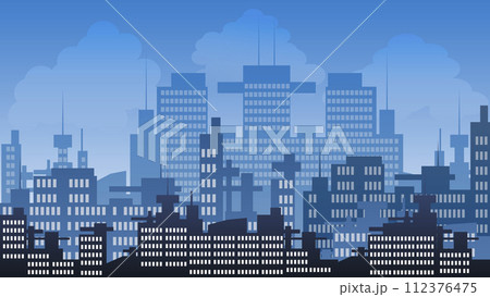 cityscape with skyscrapers 112376475