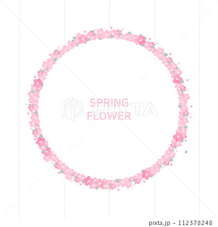 Pastel frame of cherry blossoms. Pastel frame of cherry blossoms. 112378248