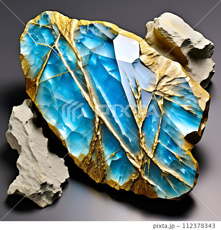 Abstract shiny crystal texture. 112378343