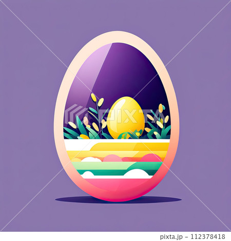 Happy Easter card or background design. 112378418