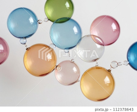 Abstract wallpaper with rainbow bubbles. Abstract wallpaper with rainbow bubbles. 112378643
