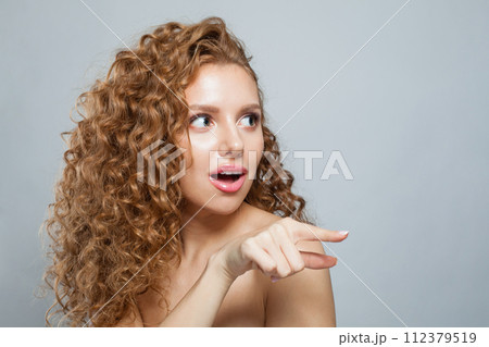 Beautiful female model with natural make-up, 112379519