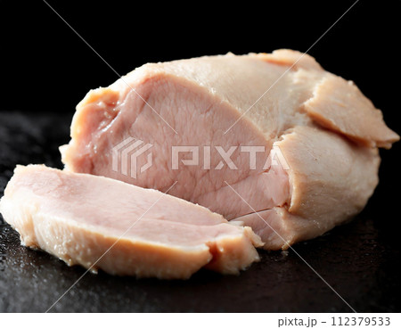 低温調理した鶏むね肉 112379533