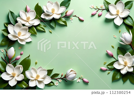 beautiful abstract background with bright flowers. 112380254