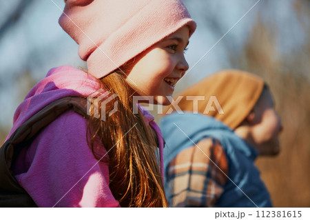 Outdoor activities for children's development. 112381615