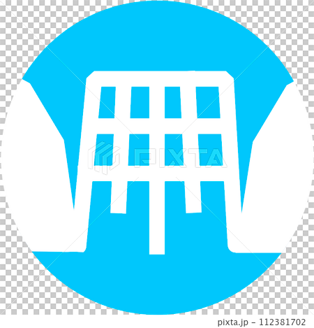 Transparent erosion control dam icon 112381702