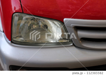 Parts of a car body close-up. 112383382
