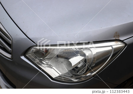 Parts of a car body close-up. Parts of a car body close-up. 112383443