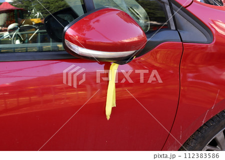 Parts of a car body close-up. 112383586