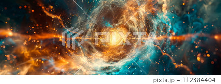 dynamic energy fields emanating from a central source, symbolizing the power scientific breakthroughs. dynamic energy fields emanating from a central source, symbolizing the power scientific breakthroughs. 112384404