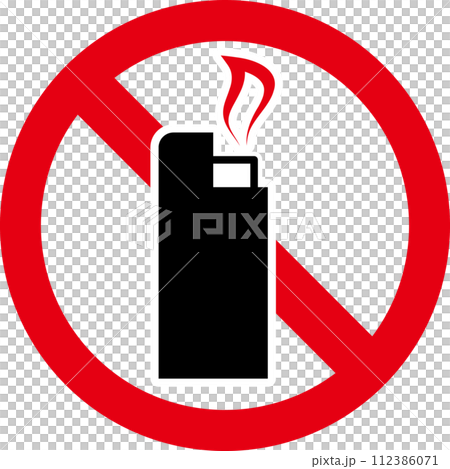 關於攜帶危險物品的「禁止」、「注意」和「警告」圖標 112386071