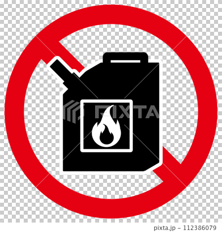 "Prohibition", "Caution", and "Warning" icons regarding bringing in dangerous goods "Prohibition", "Caution", and "Warning" icons regarding bringing in dangerous goods 112386079