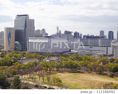 大阪城天守閣から 大阪歴史博物館 NHK大阪放送局 大阪府警察本部 本庁舎 大阪国際がんセンター 大阪城天守閣から 大阪歴史博物館 NHK大阪放送局 大阪府警察本部 本庁舎 大阪国際がんセンター 112386092
