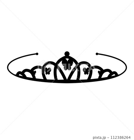 bride crown icon vector 112386264