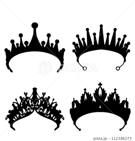 bride crown icon vector 112386273