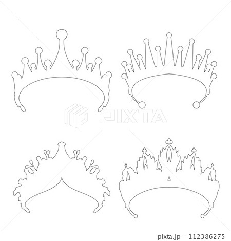 bride crown icon vector 112386275