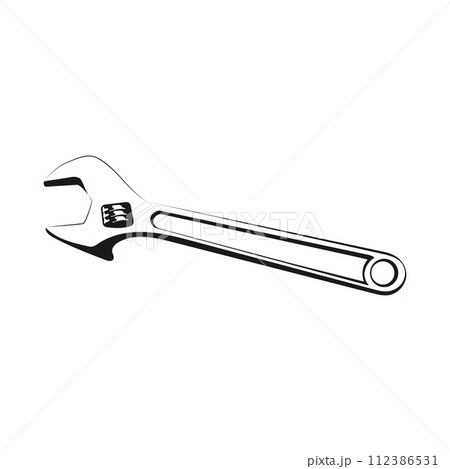 wrench icon vector 112386531