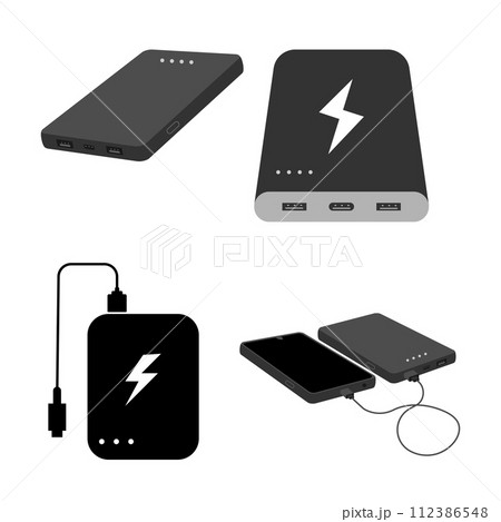 powerbank icon vector 112386548