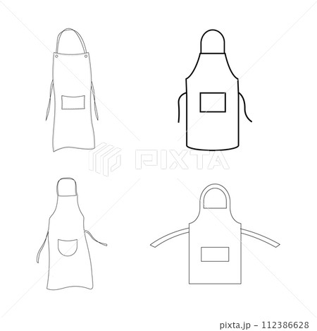 Apron vector icon 112386628
