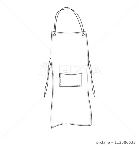 Apron vector icon Apron vector icon 112386635