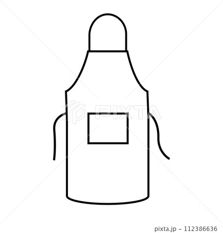 Apron vector icon 112386636