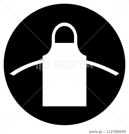 Apron vector icon Apron vector icon 112386640