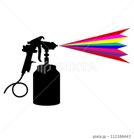 spray paint icon vector 112386643
