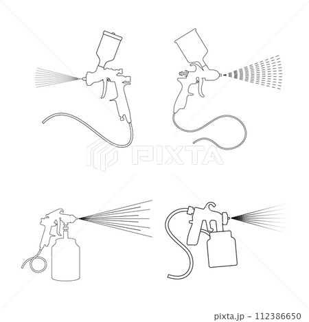 spray paint icon vector 112386650