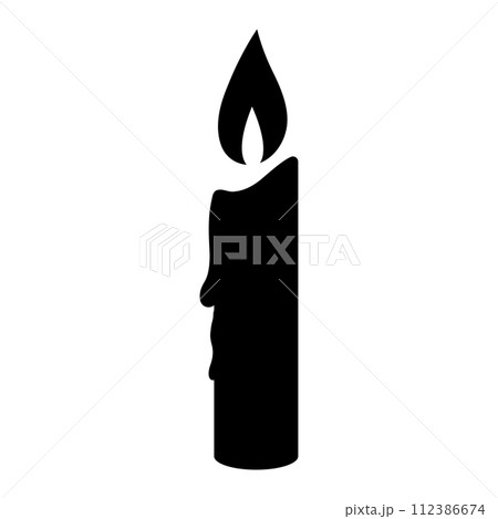 candle icon vector 112386674