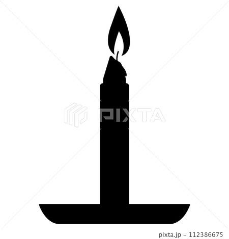 candle icon vector 112386675