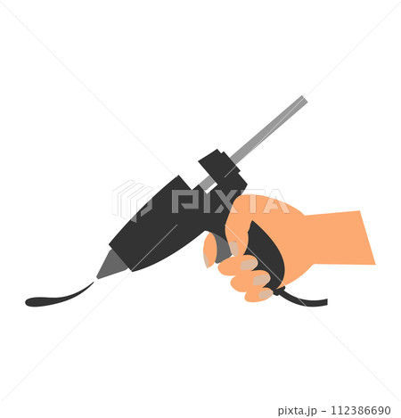 Glue gun vector icon 112386690
