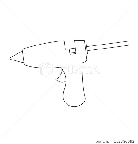 Glue gun vector icon 112386692
