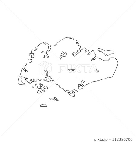 singapore map icon 112386706