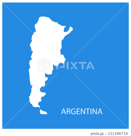 argentina map icon 112386710