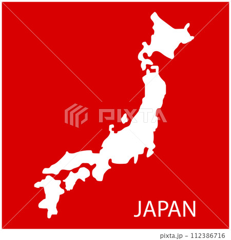 japan map icon 112386716