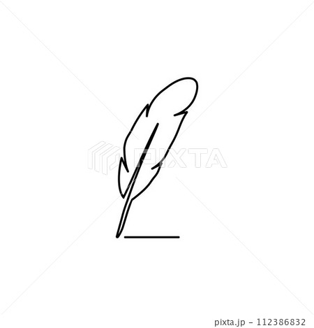 feather quill pen 112386832