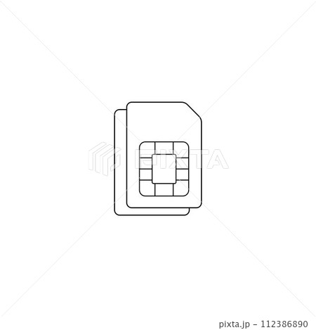 sim card logo sim card logo 112386890