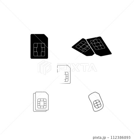 sim card logo 112386893