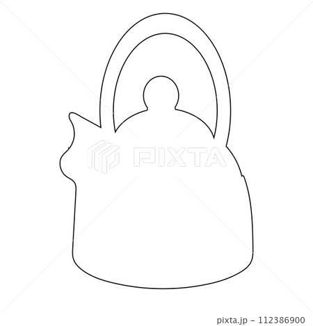 teapot icon vector 112386900