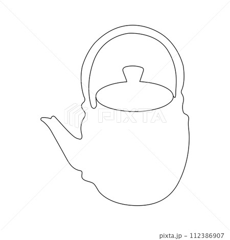 teapot icon vector 112386907
