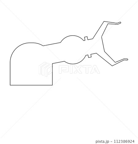 Industrial robot icon vector Industrial robot icon vector 112386924